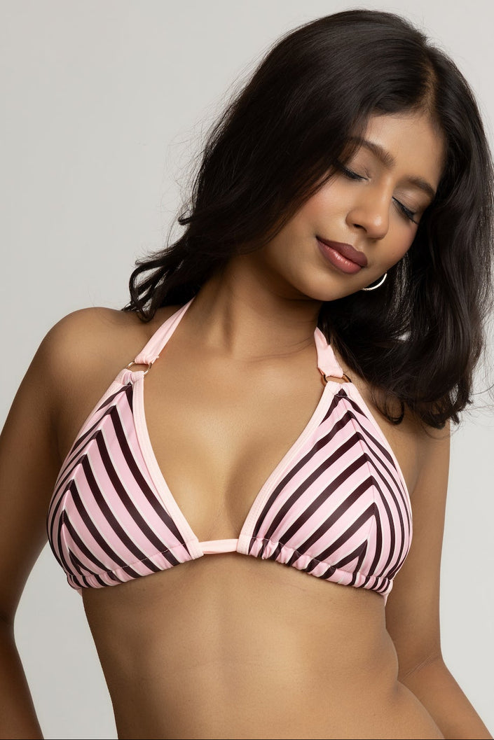 Chevron Triangle Bikini Top