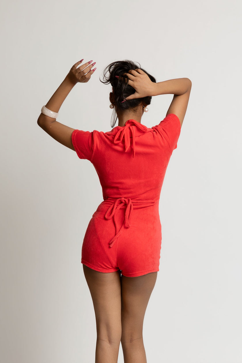 Chevron Fever Terry Playsuit