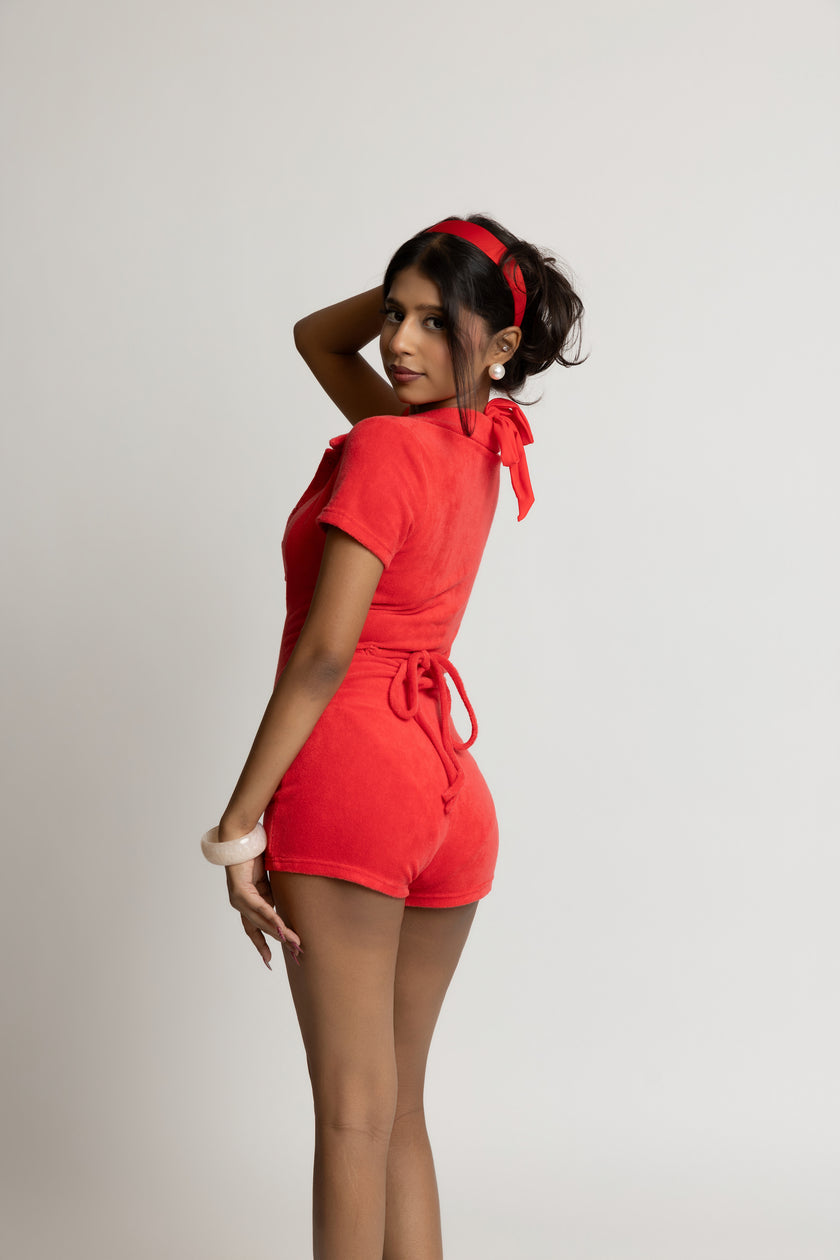 Chevron Fever Terry Playsuit